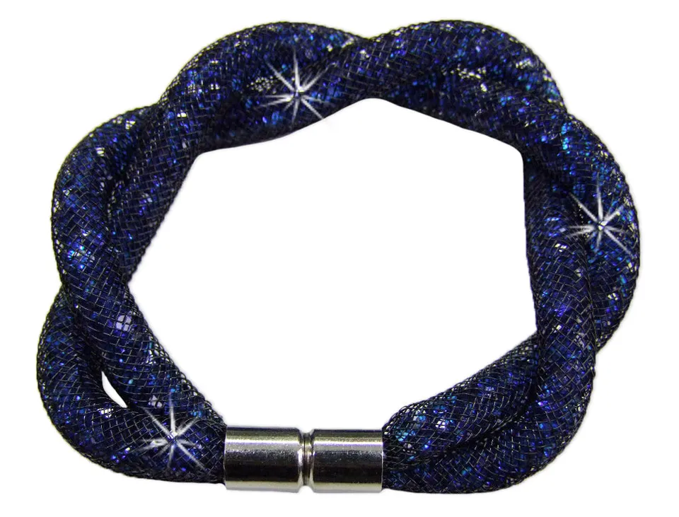 trachtenland-stardust-armband-zweireihig-gedreht-blau image 1