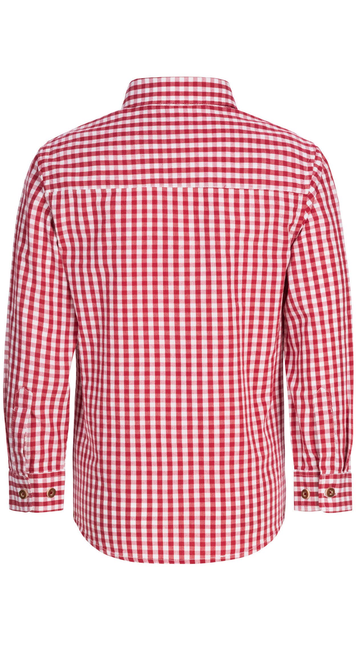 n-bler-kinder-trachtenhemd-horas-rot-karo-langarm image 2