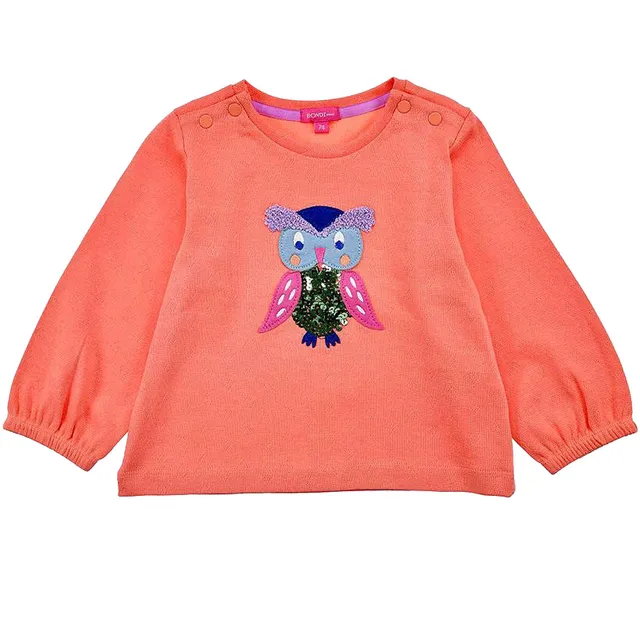 bondi-baby-langarmshirt-eule-86968-apricot image 1