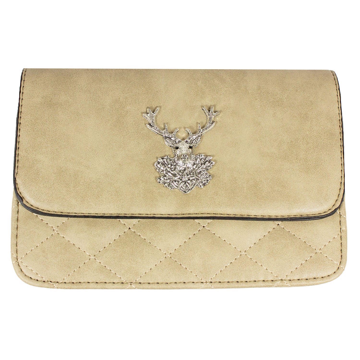 trachtenland-trachten-handtasche-anni-gesteppt-mit-hirsch-applikation-sand image 1