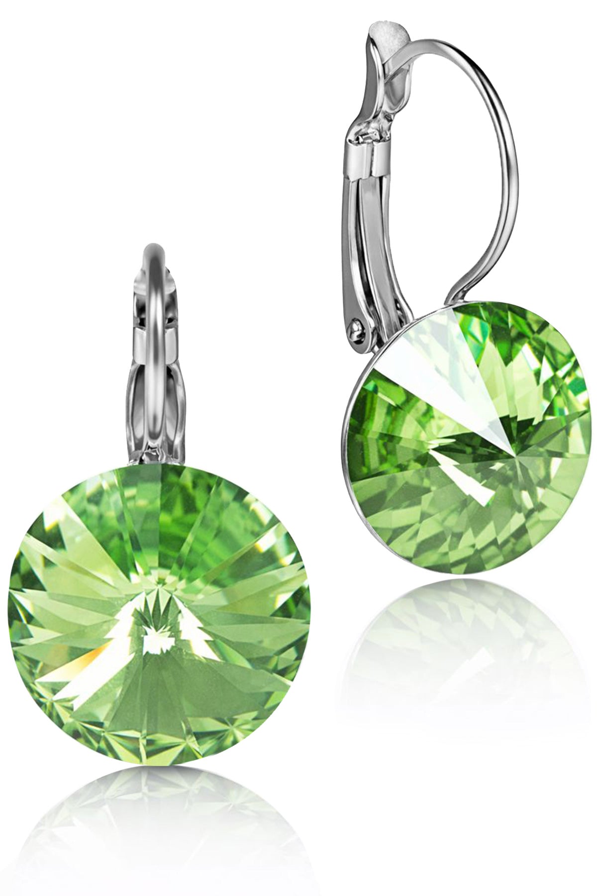 trachtenland-luisia-rivoli-ohrringe-12-mm-mit-swarovski-kristallen-peridot image 1
