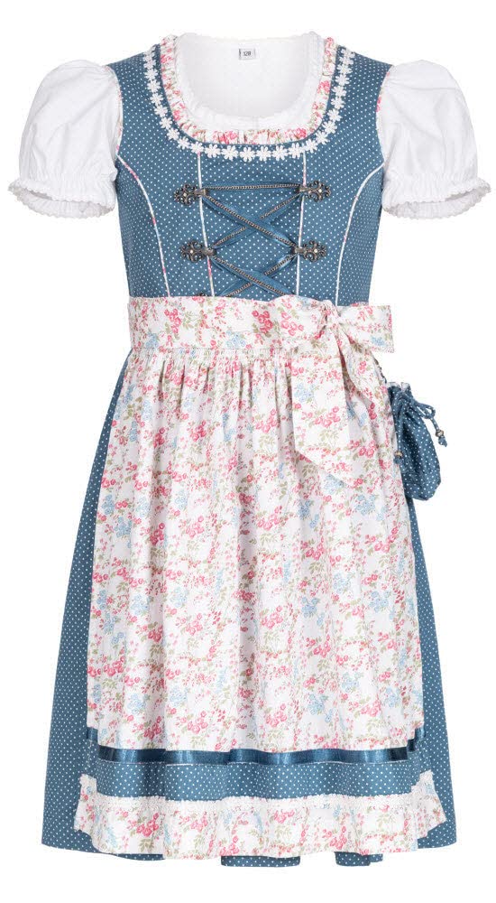 n-bler-kinderdirndl-nala-3-teilig-blau-mit-wei-en-p-nktchen image 1
