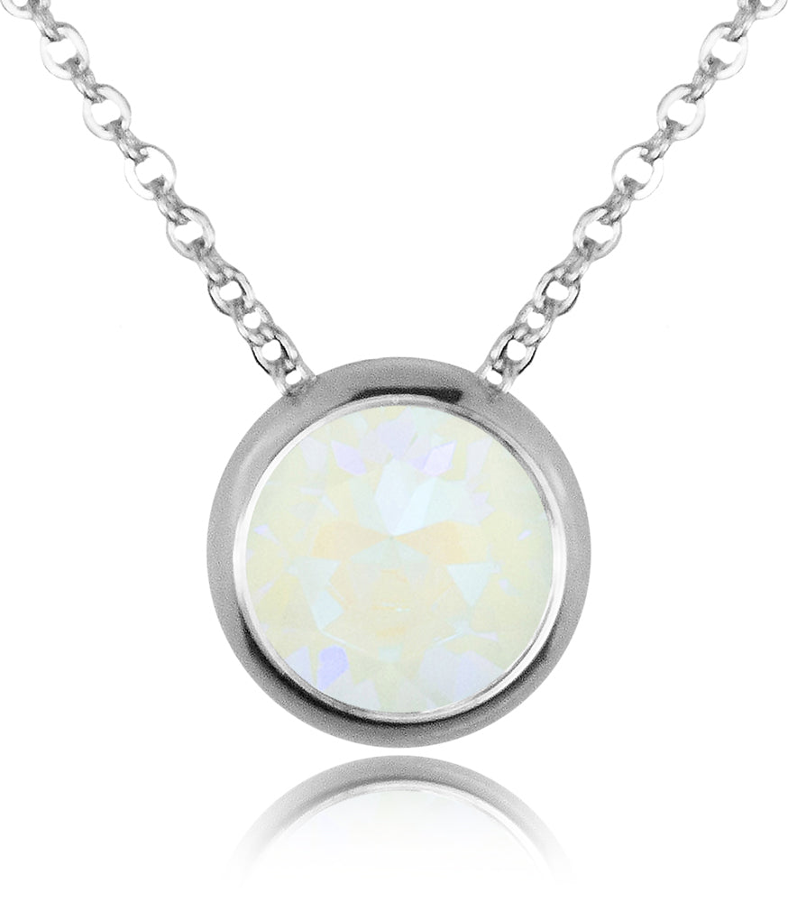 luisia-halskette-ciri-mit-premium-kristall-11-mm-silber-light-grey-delite image 1