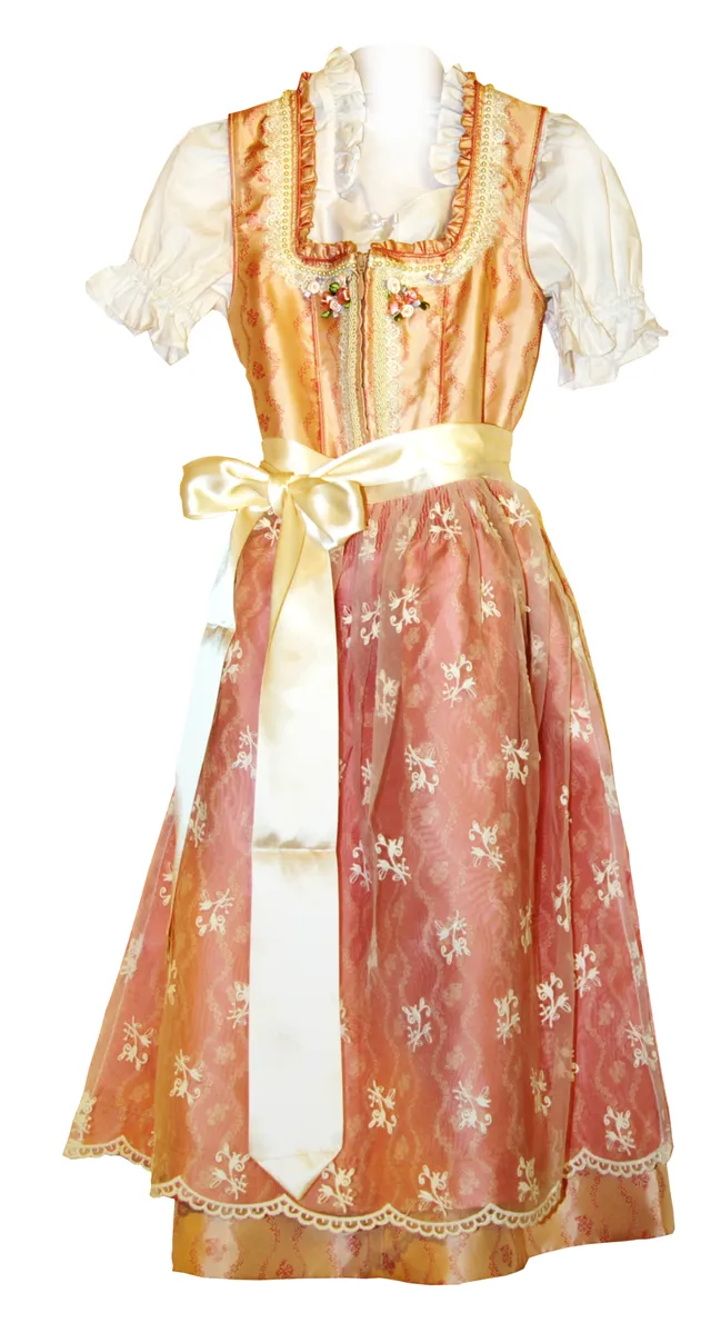 trachten-benkert-kinderdirndl-rosa-mit-bluse-m-dchen-dirndl-set image 1