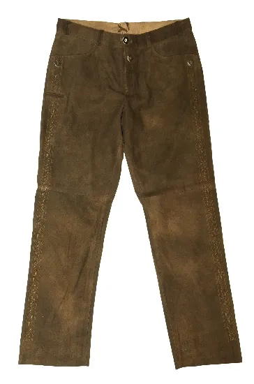 trachten-benkert-rohrstein-lederhose-antik-russ image 1