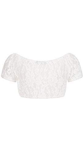 n-bler-dirndlbluse-maria-kurzarm-wei-carmen-blumen-spitze image 7