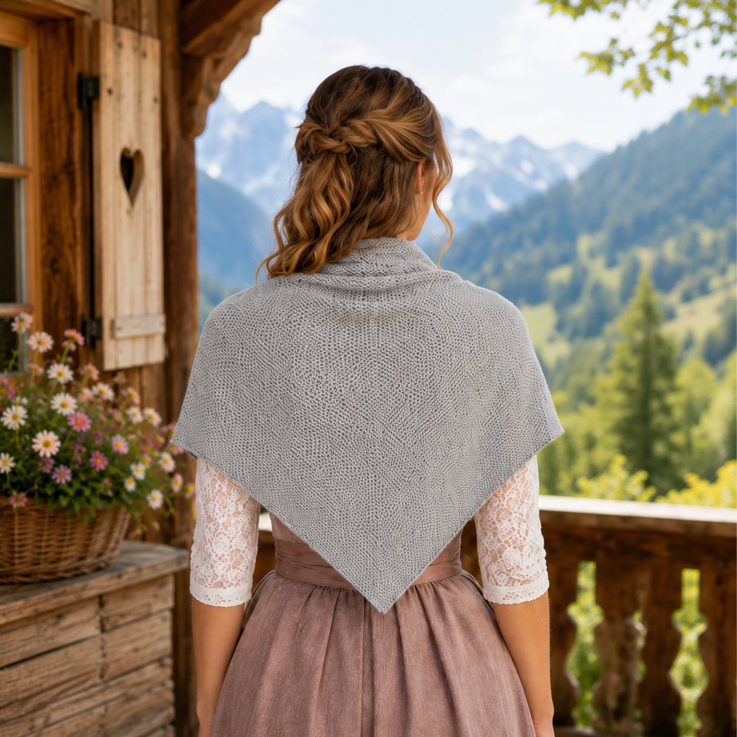 trachtenland-xl-strick-dreieckstuch-200-x-80-cm-silbergrau image 3