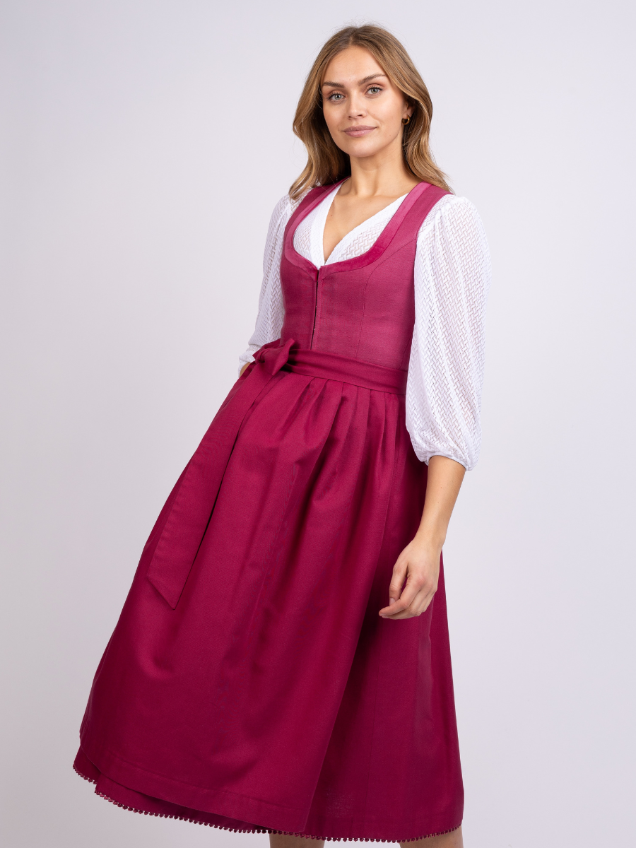 heimatgl-ck-dirndl-hanni-leinendirndl-pink-mit-herz-samtblende image 2