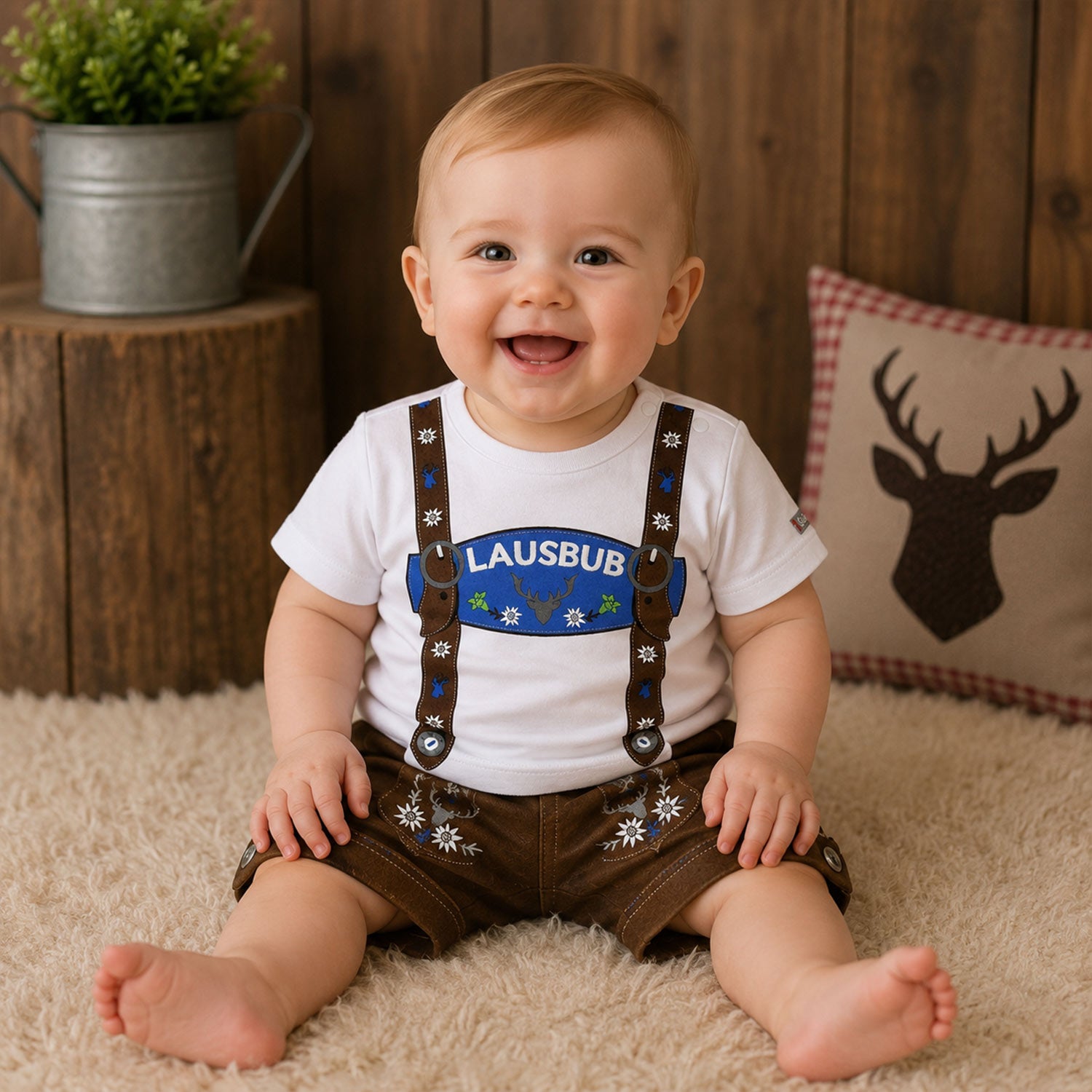bondi-baby-jungen-hosentr-ger-t-shirt-lausbub-91325-wei-blau image 3