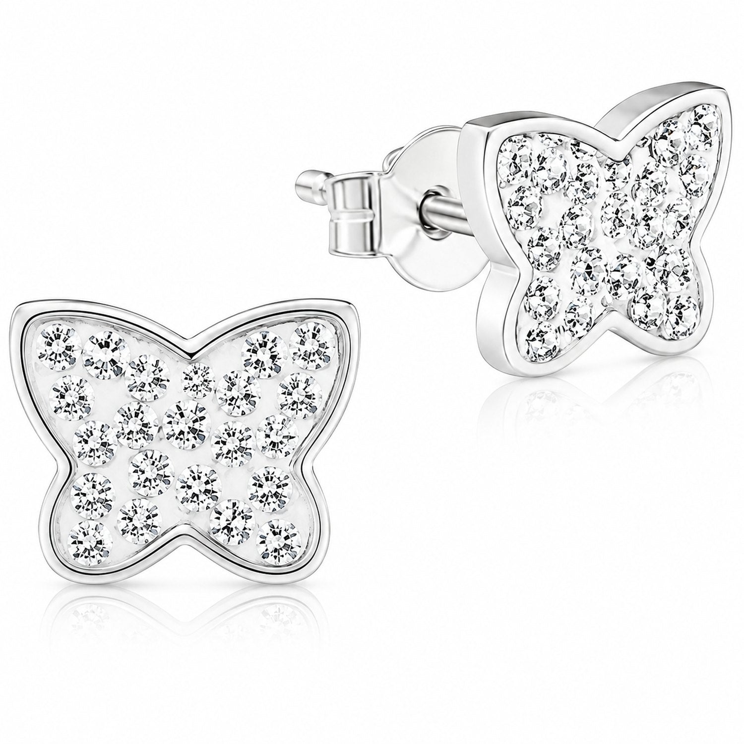 trachtenland-luisia-ohrringe-schmetterling-mit-swarovski-kristallen-kristall image 1