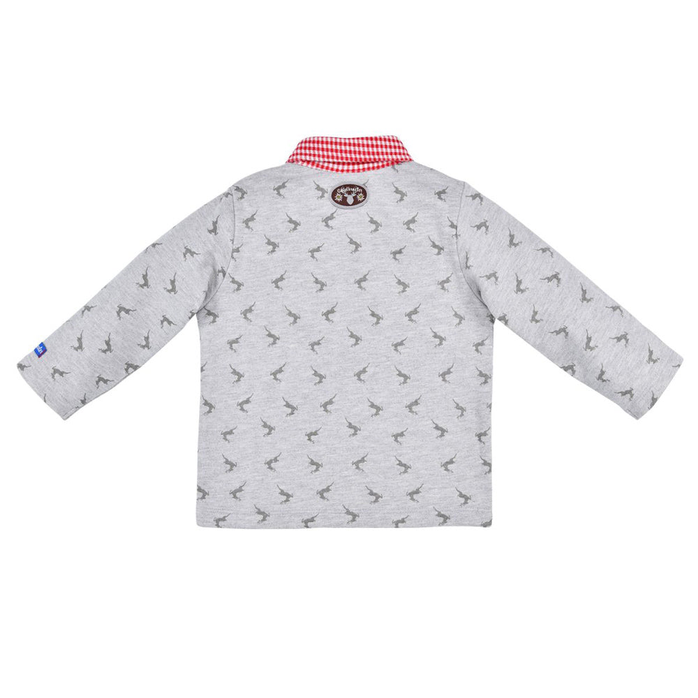 trachtenland-bondi-jungen-sweatshirt-lausbub-91570-mit-hemdkragen-grey-melange image 2