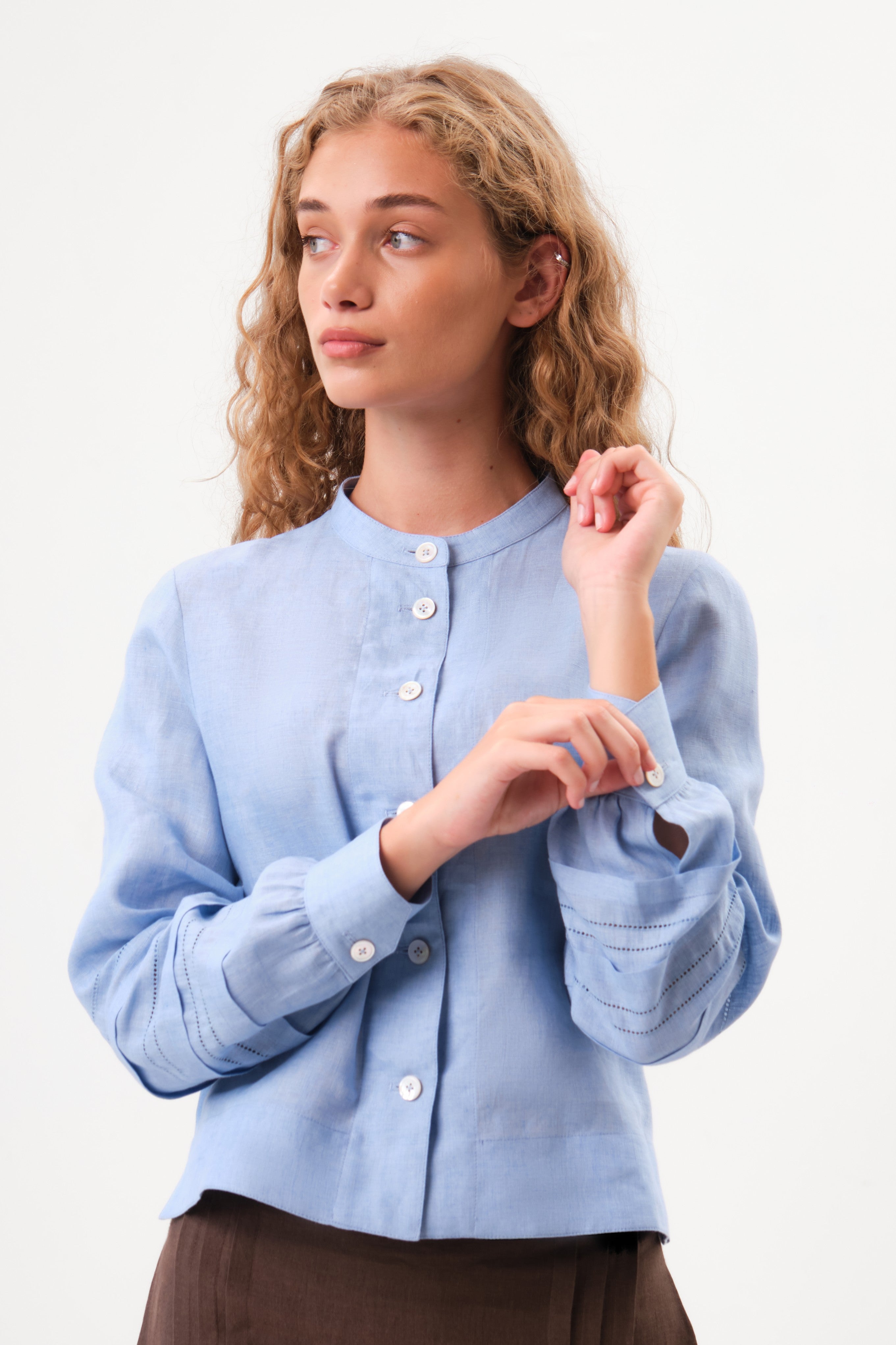 felicitas-damen-jacke-jalisa-leinen-stehkragen-offwhite image 3