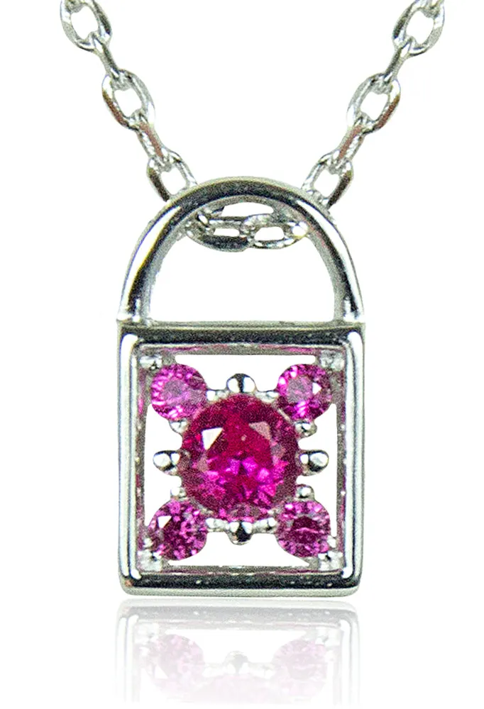 trachtenland-luisia-halskette-vorh-ngeschloss-pink-925-silber-mit-zirkonia image 1