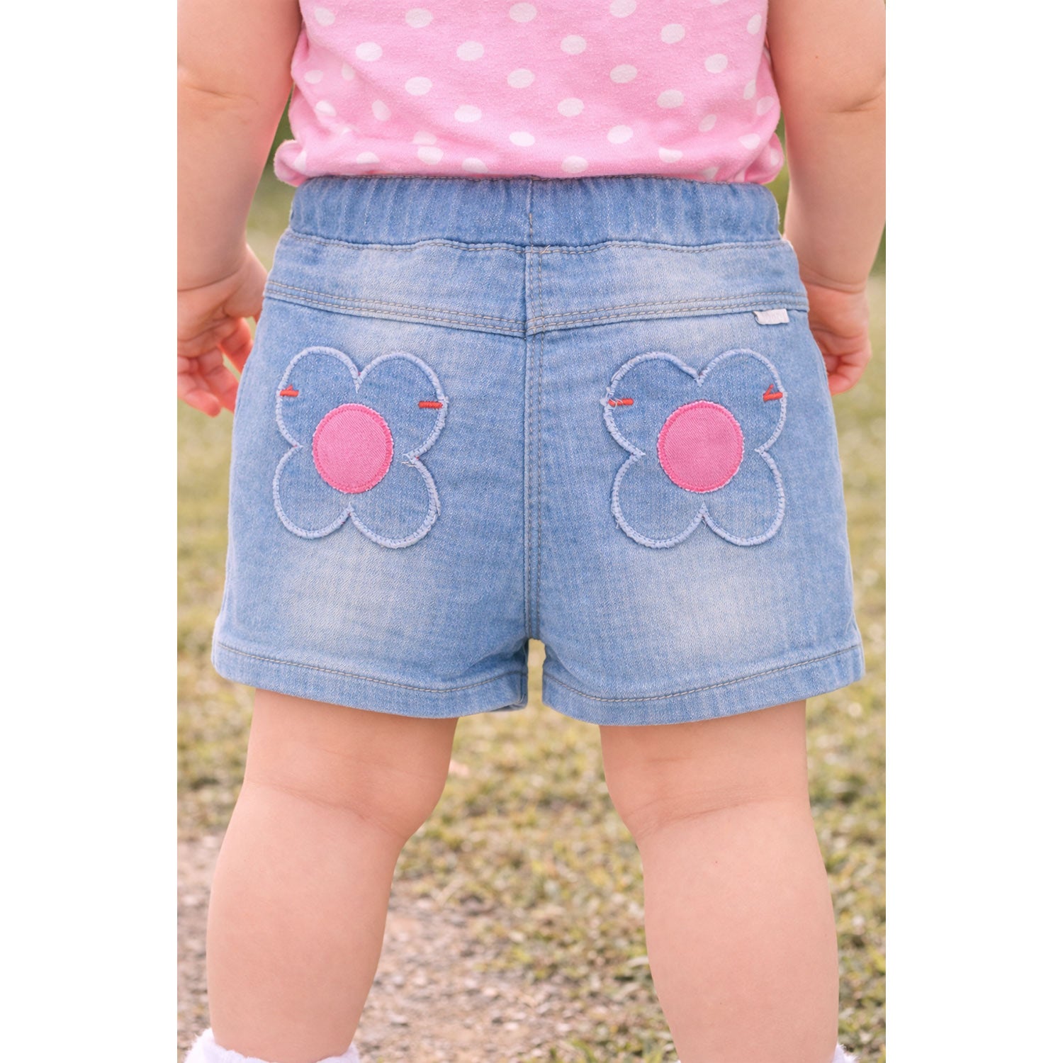 bondi-baby-m-dchen-jeans-bermuda-flower-86886-blue-denim image 4