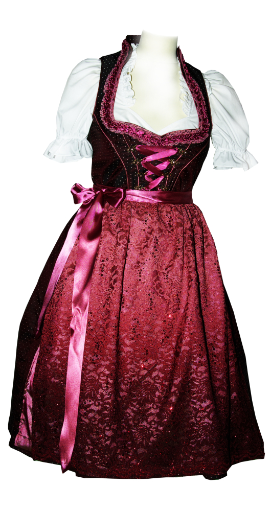 trachten-benkert-serene-dirndl-wildberry image 1