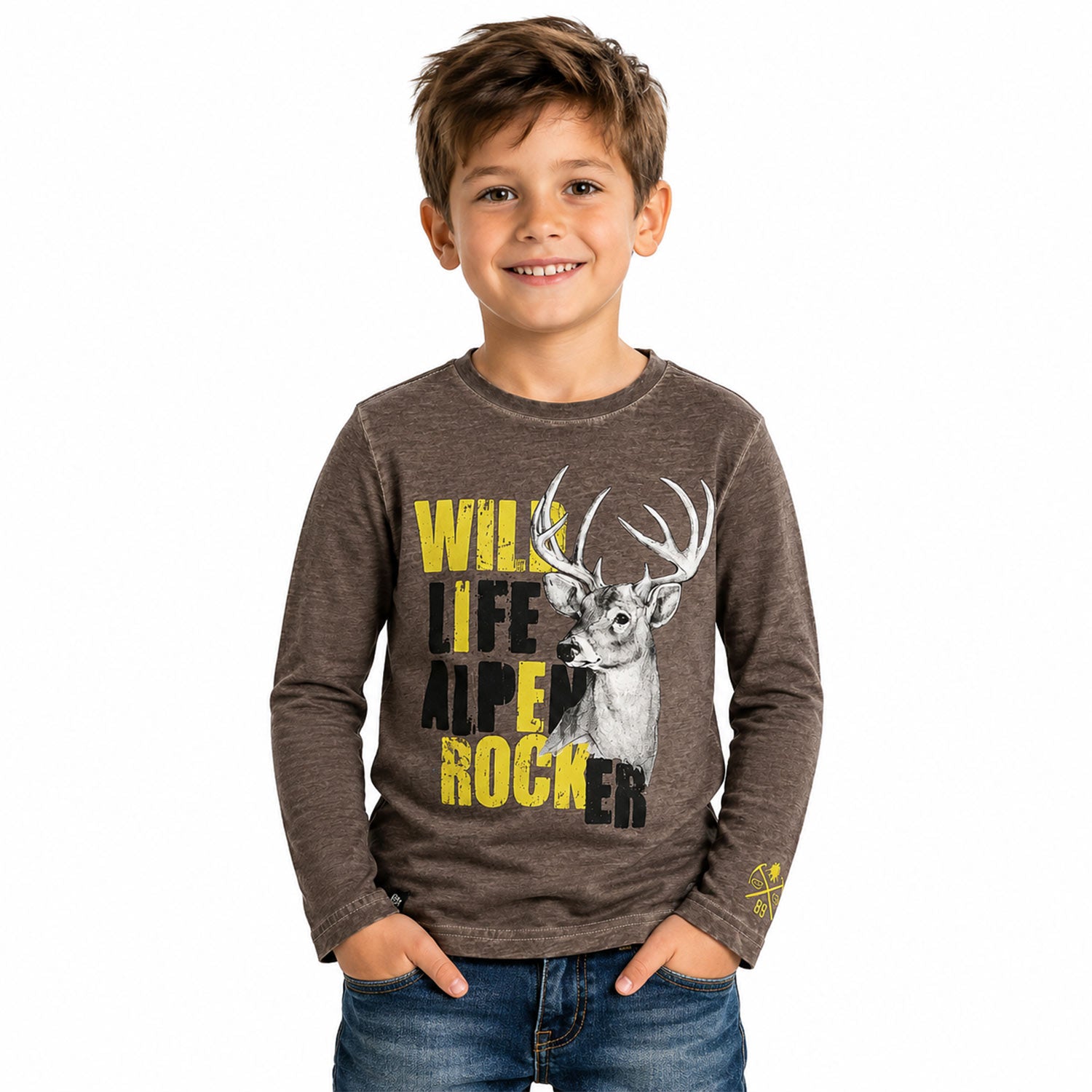 bondi-jungen-langarmshirt-wild-life-29905-braun image 6