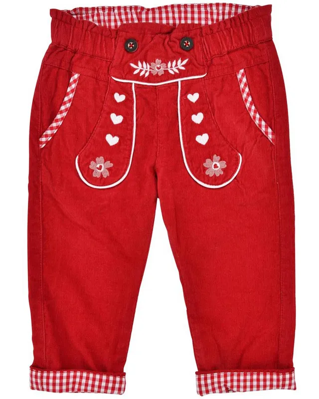 bondi-baby-m-dchen-cordhose-86934-rot-mit-stickerei image 1