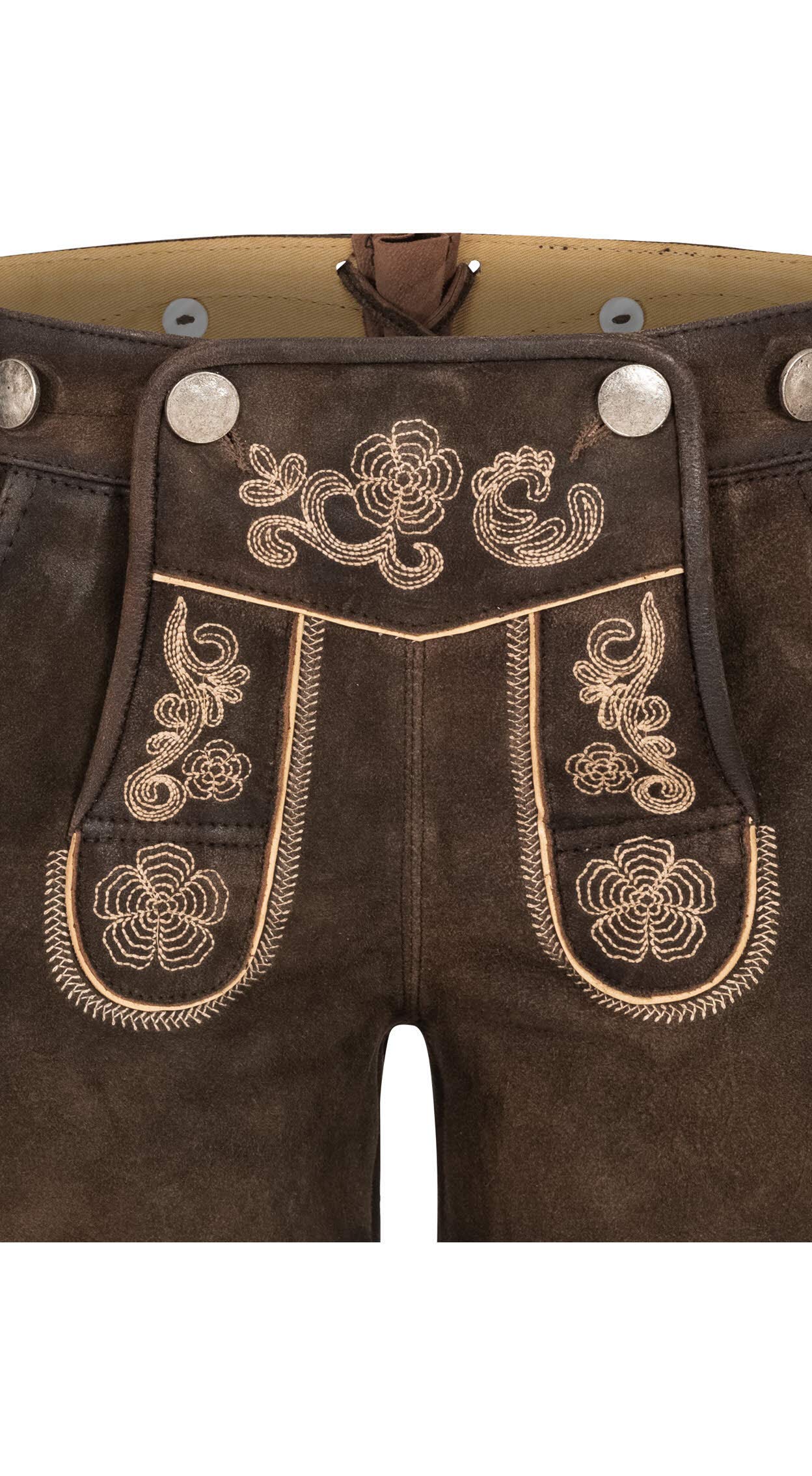 n-bler-leder-hotpants-damen-susi-braun-ziegenleder image 3