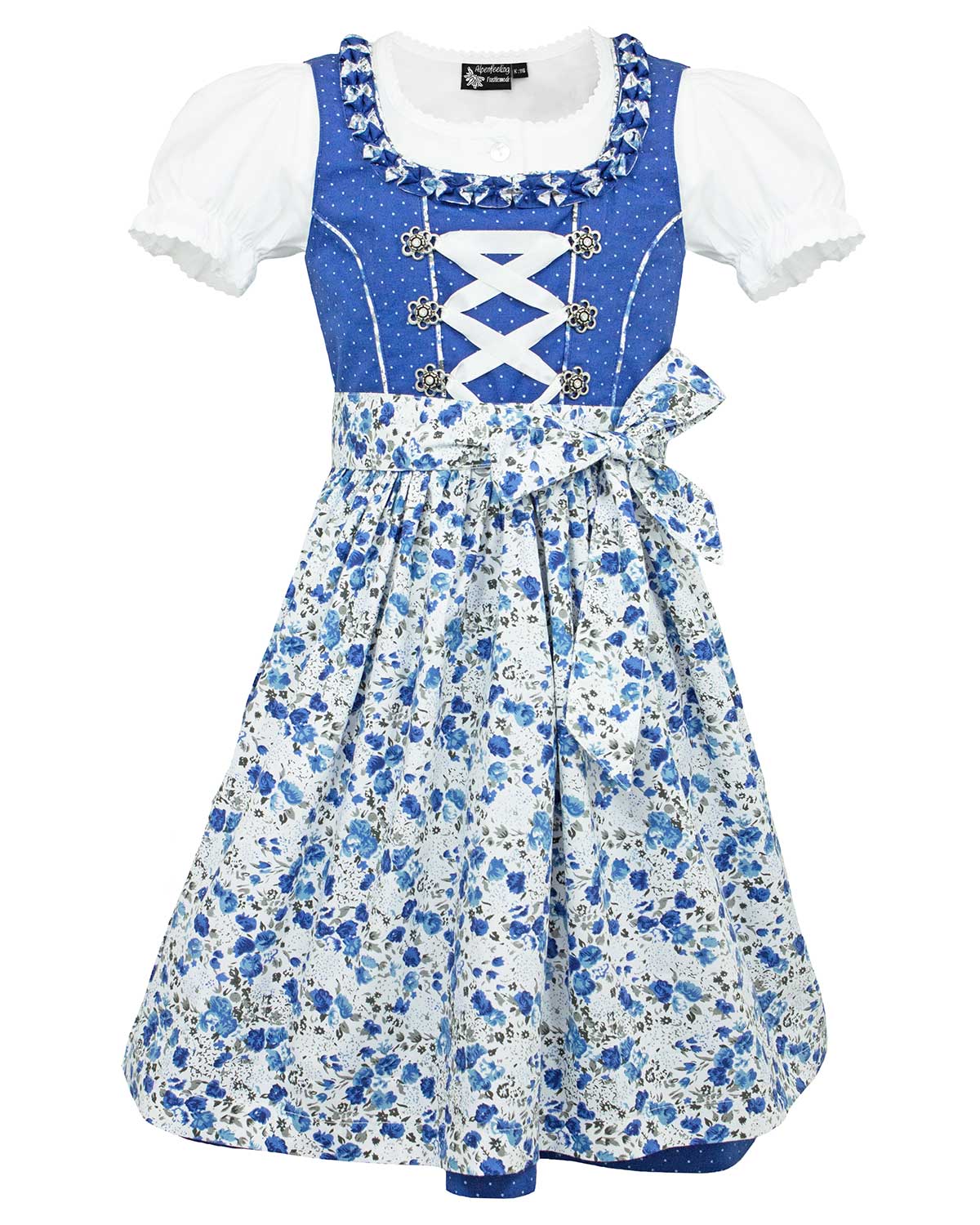 maddox-kinder-dirndl-zillertal-3-tlg-bl-mchen-blau-wei-mit-sch-rze image 1