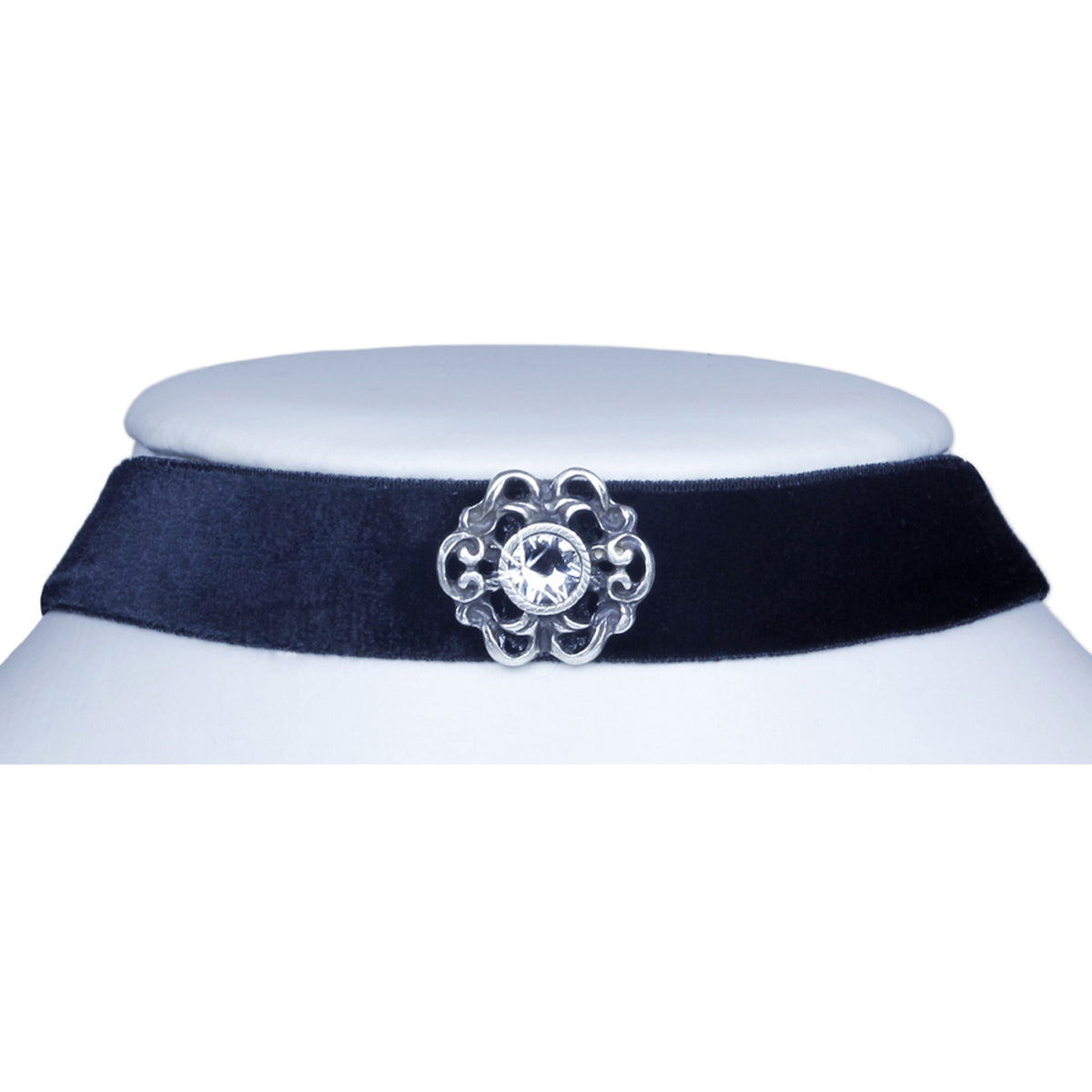 trachtenland-luisia-samt-kropfband-annina-ornament-kristall-schwarz image 3