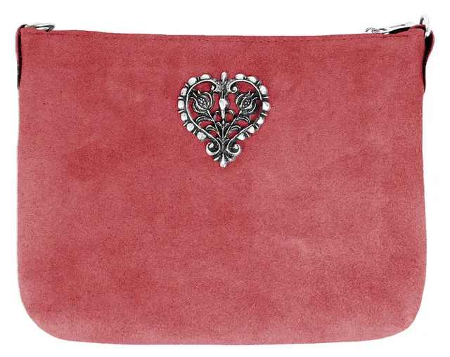 trachtenland-trachten-schultertasche-herz-applikation-koralle image 1