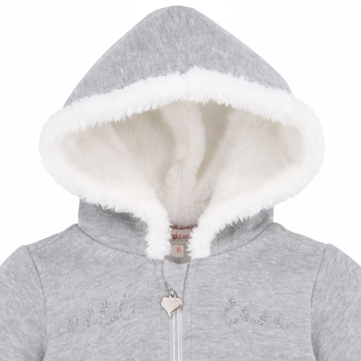 bondi-baby-m-dchen-kapuzenjacke-wild-love-86633-grey-melange image 5