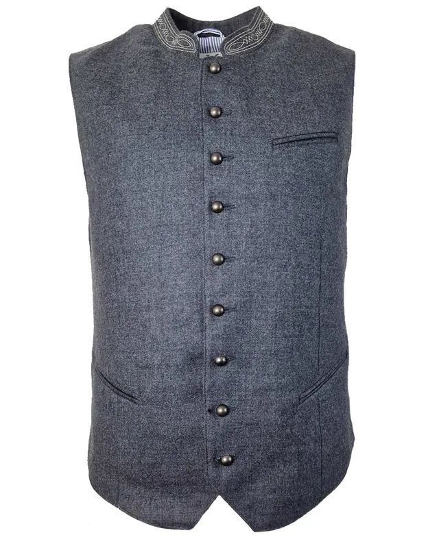 maddox-trachten-weste-altensee-herren-weste-grau image 1