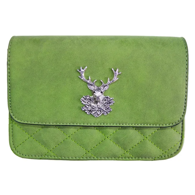 trachtenland-gesteppte-trachten-handtasche-anni-mit-hirsch-applikation-hellgr-n image 1