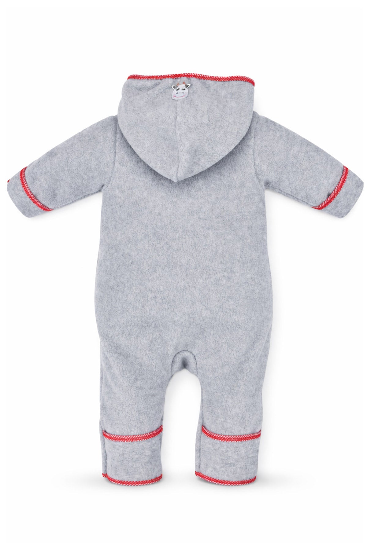 trachtenland-bondi-baby-fleece-overall-kuh-93665-grau-strampler image 2