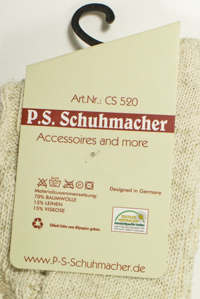 trachtenland-kurze-trachtensocken-mit-zopfmuster-natur image 4