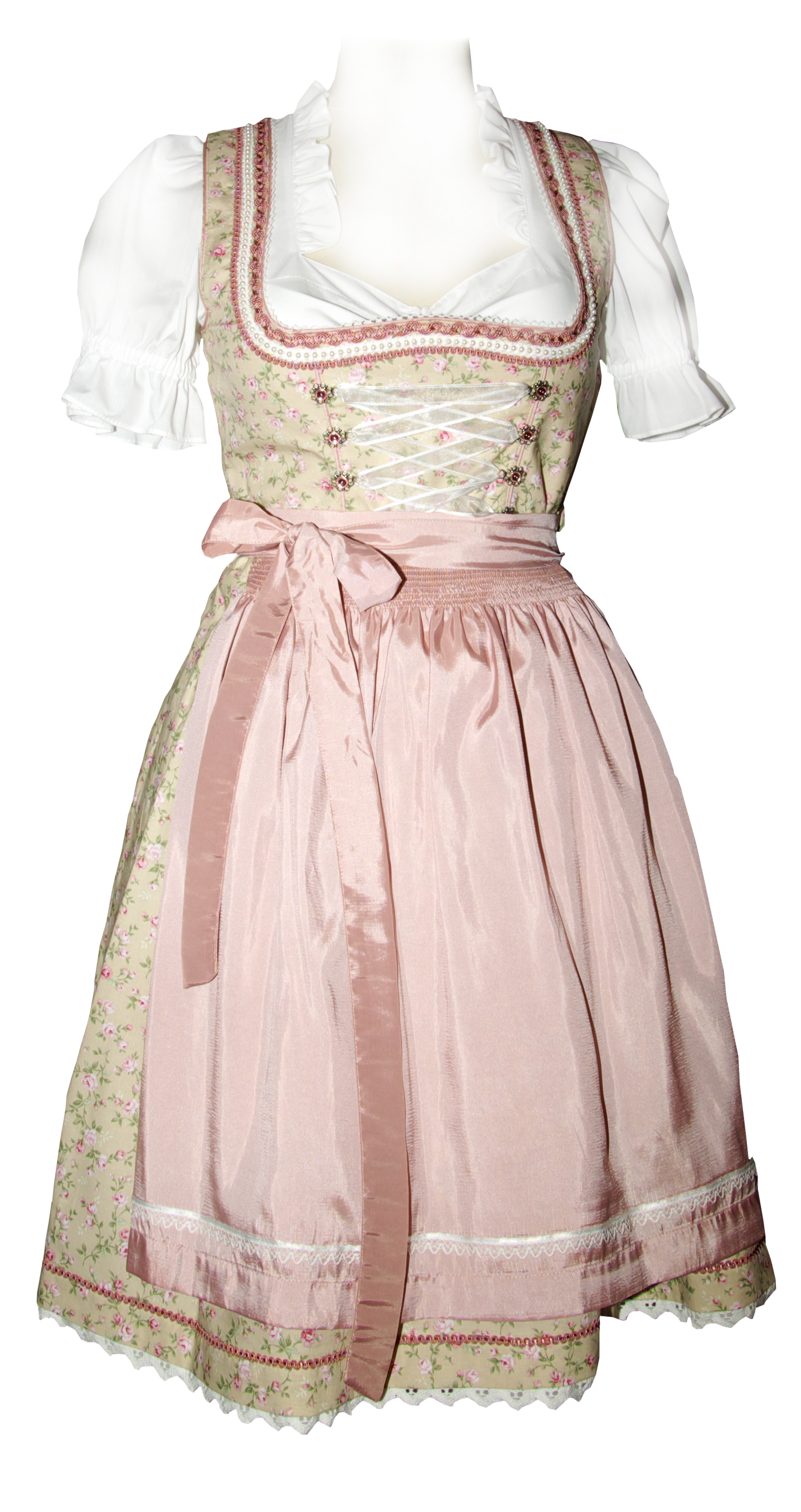trachten-benkert-farry-lederhose-beige-rosa image 1