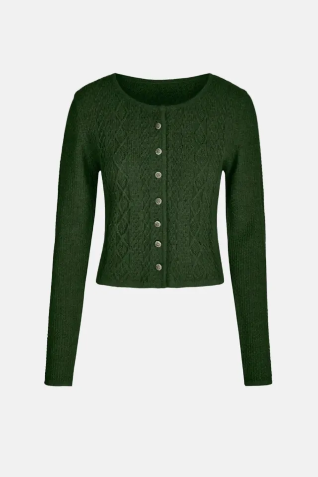 felicitas-damen-strickcardigan-gries-mit-rundhals image 1