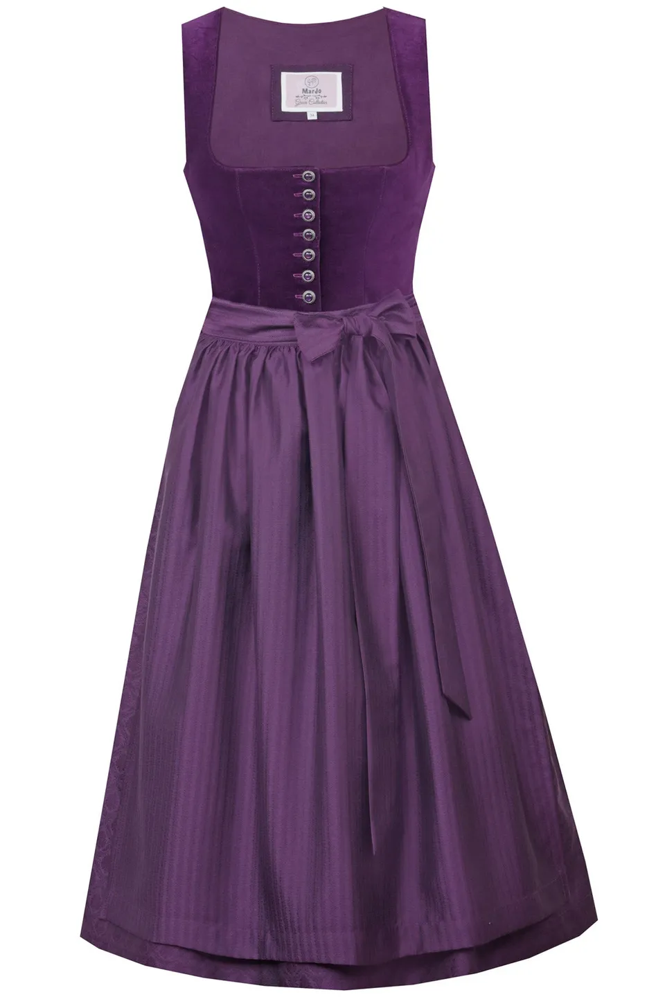 trachtenland-marjo-dirndl-nussdorf-70cm-brombeer-samtmieder image 1