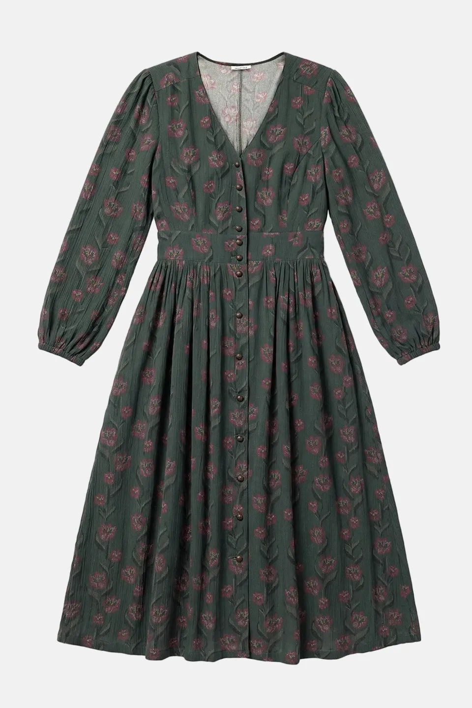 felicitas-damen-kleid-karlinda-viskose-floral-mit-knopfleiste image 1