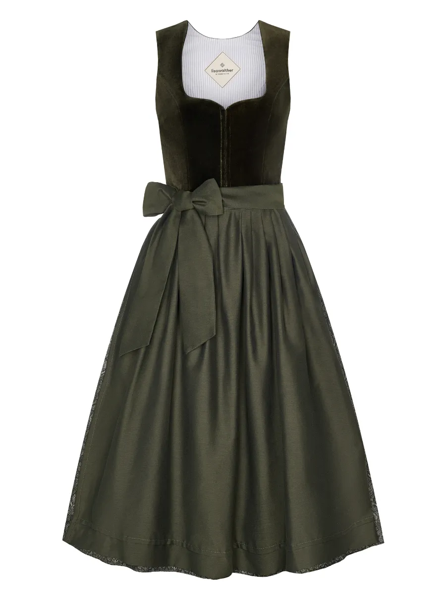 heimatgl-ck-dirndl-nora-samtdirndl-in-olivgr-n image 1