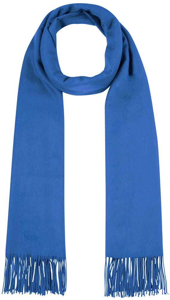 trachtenland-fransen-schal-stola-mit-kaschmir-uni-royalblau-184-x-72-cm image 1
