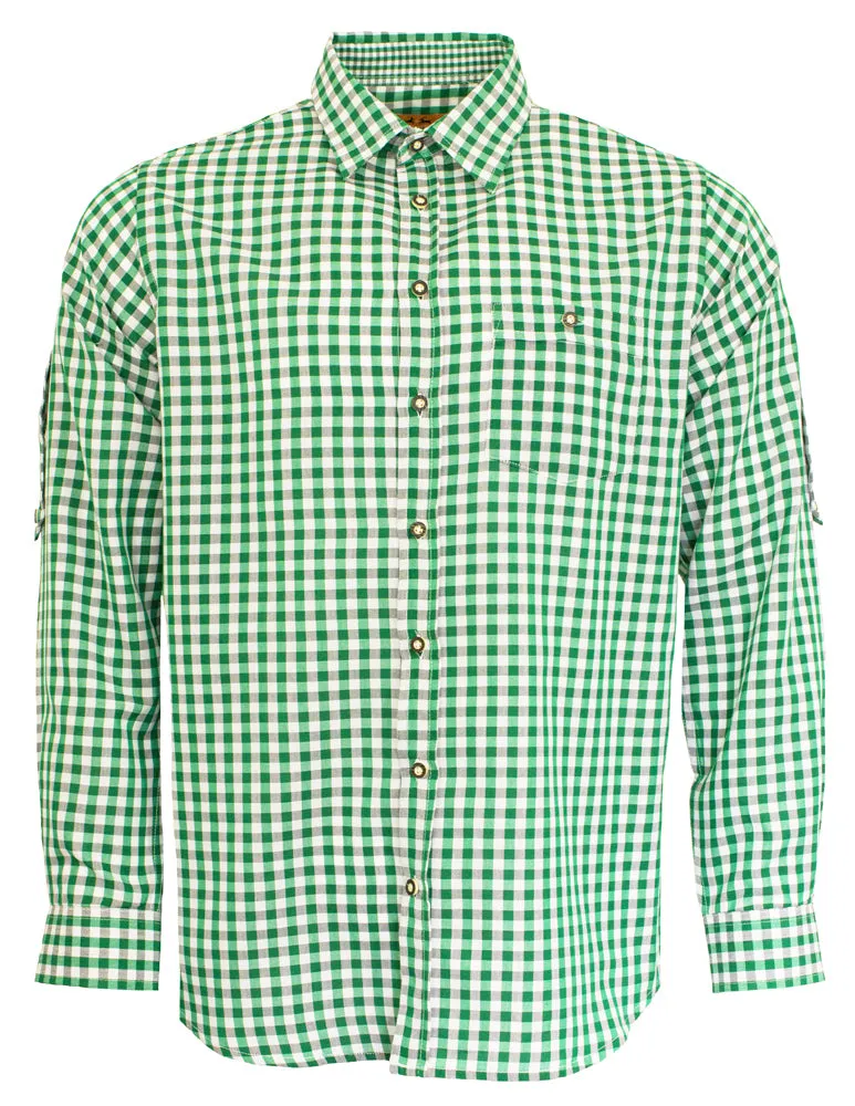 trachtenland-maddox-slim-fit-trachtenhemd-niels-kariert-gr-n-wei image 1