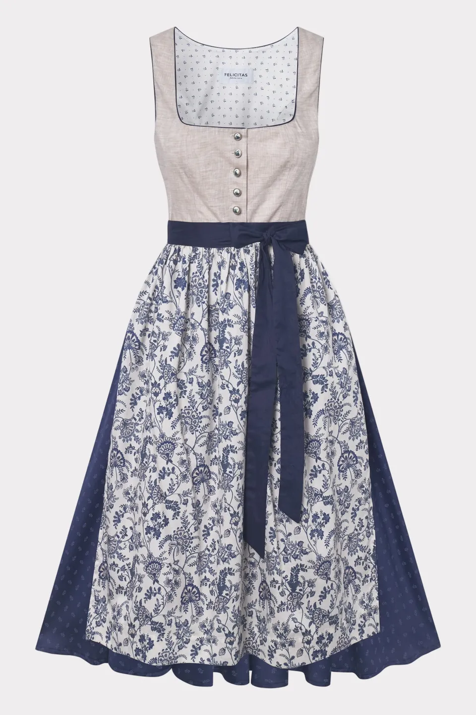 felicitas-desiree-damen-dirndl-leinen-mieder image 1