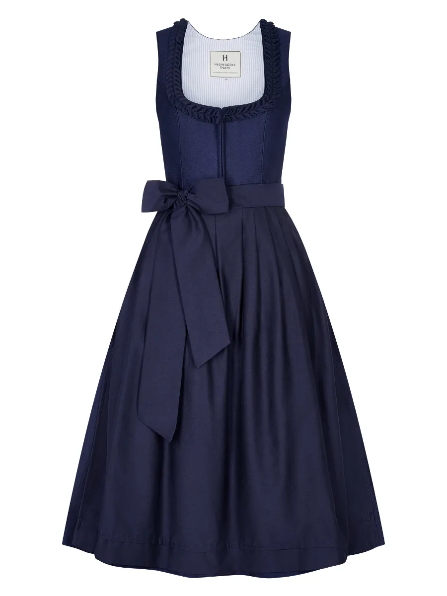 heimatgl-ck-dirndl-klara-marineblau-baumwoll-dirndl-mit-f-cherr-schen image 1