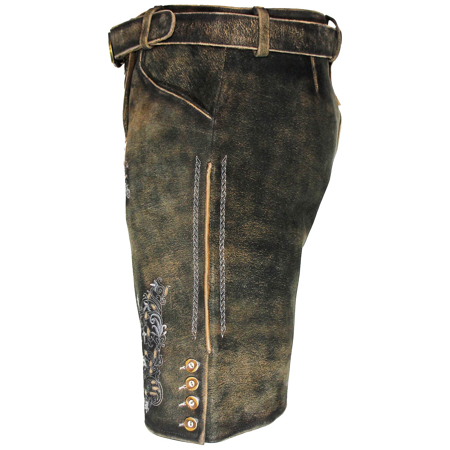 maddox-kurze-herren-lederhose-altrei-wildbock-braun-mit-g-rtel image 6