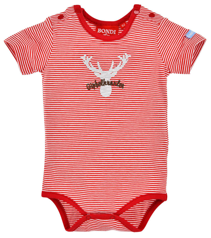 bondi-baby-body-hirsch-91379-rot-wei-kurzarm image 1