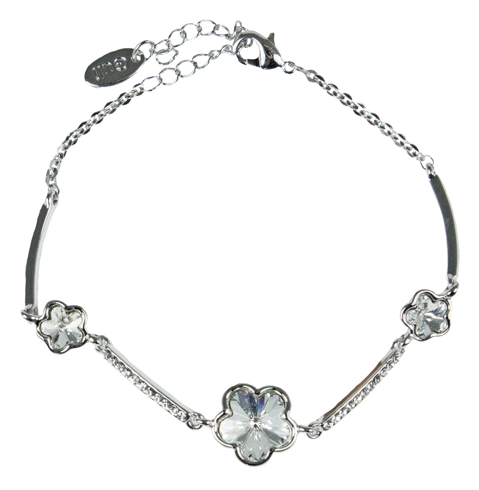 luisia-silbernes-damen-blumen-armband-mit-premium-kristallen image 1