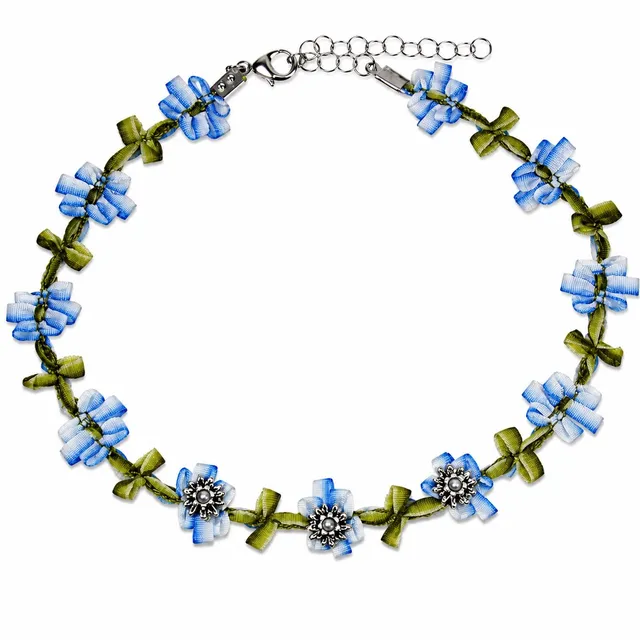 luisia-stoffbl-tencollier-seraphine-48365-blau-mit-edelwei-kropfband image 1