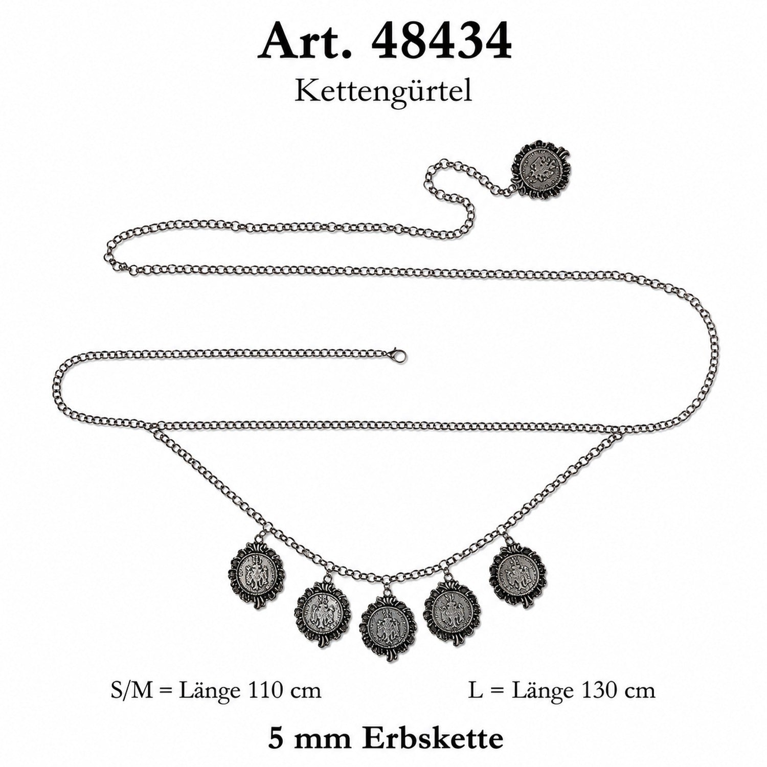 trachtenland-ketten-trachteng-rtel-m-nze-zweireihig-altsilber image 6