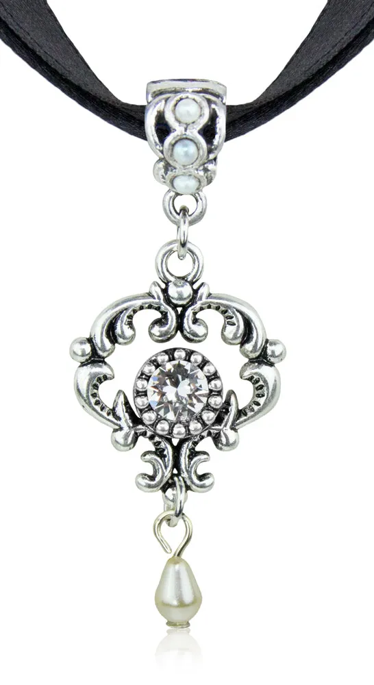 trachtenland-luisia-halskette-malou-mit-ornament-anh-nger-und-premium-kristall-s-2 image 1
