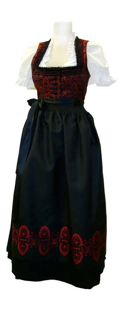 trachten-benkert-space-dirndl-schwarz-rot image 1