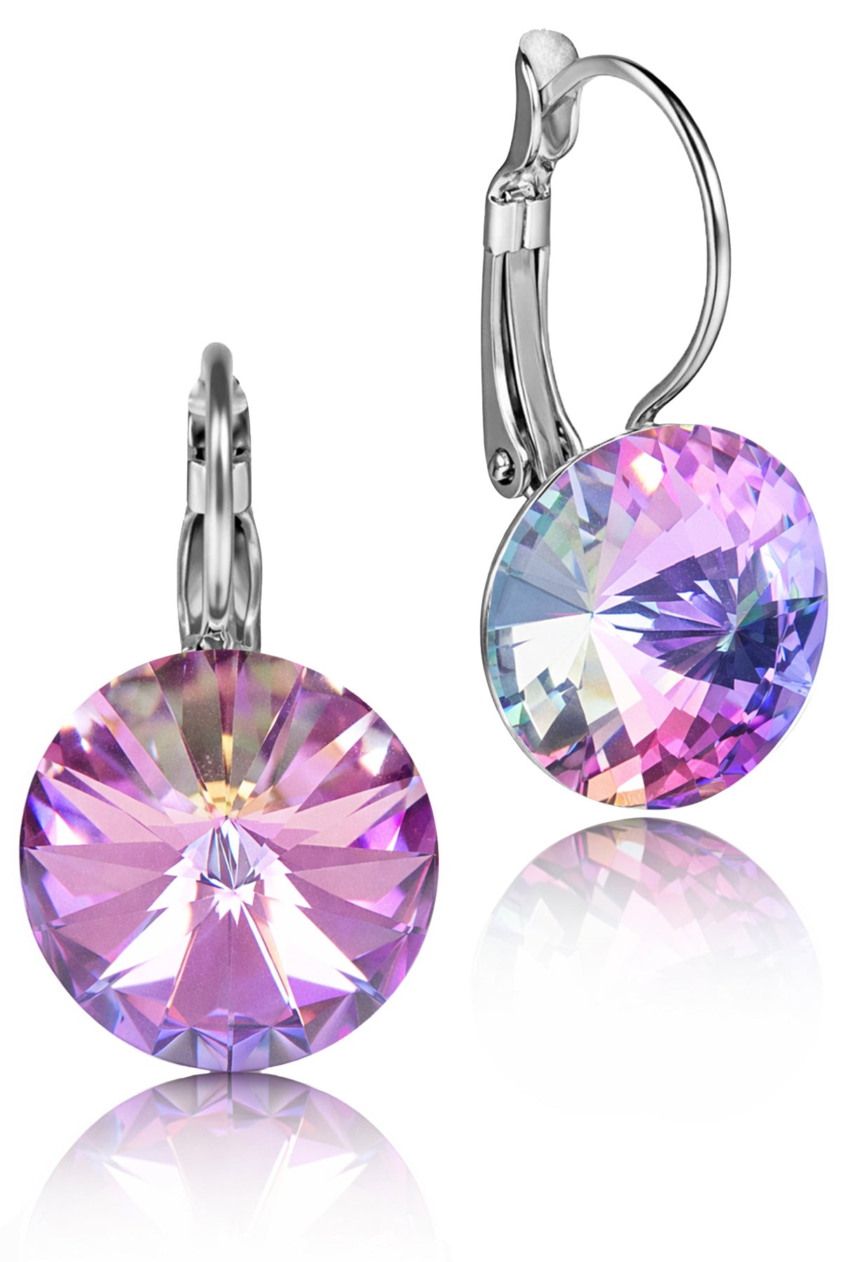 trachtenland-luisia-ohrringe-rivoli-14-mm-mit-swarovski-kristallen-vitrail-light image 1
