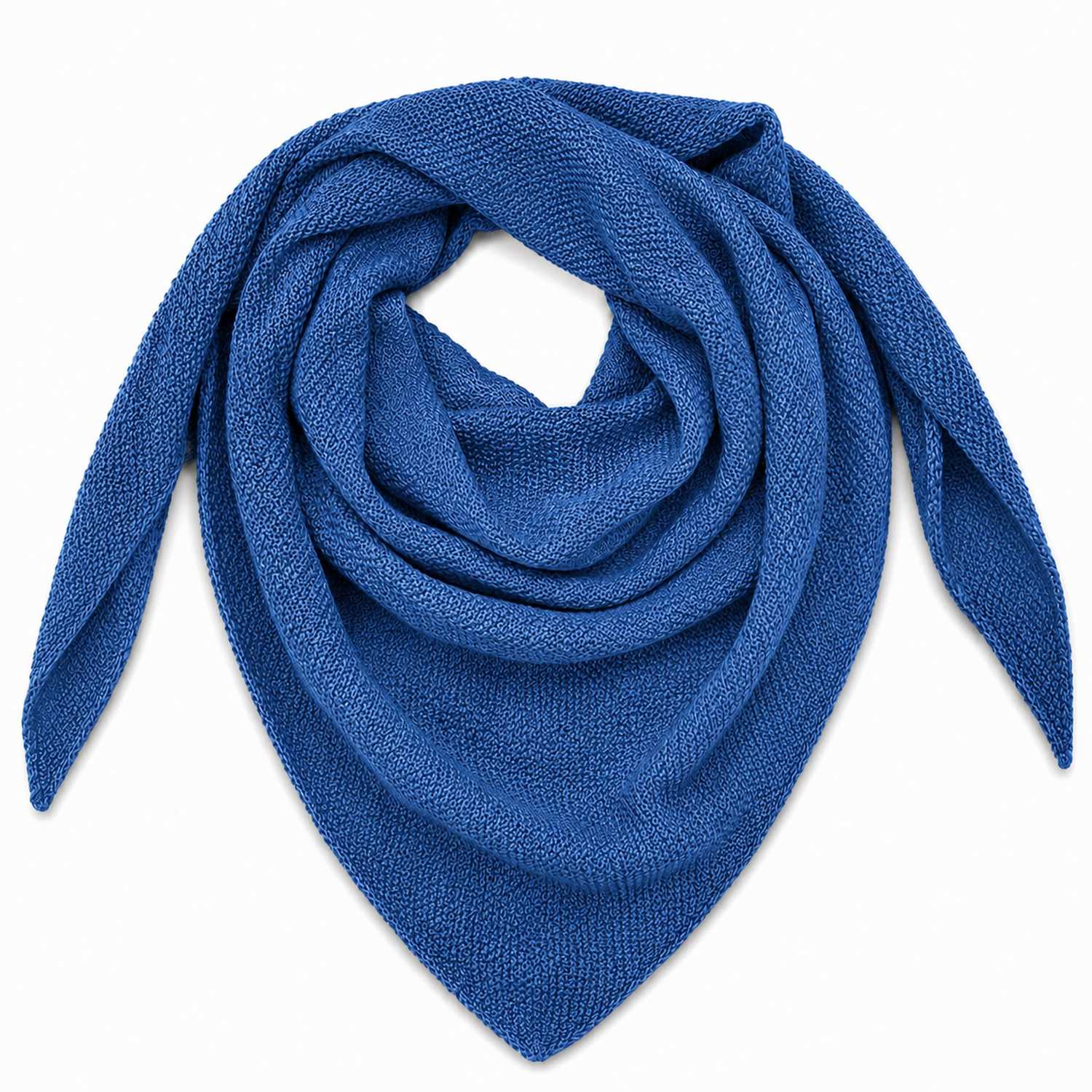 trachtenland-xl-strick-dreieckstuch-schal-200x80-cm-jeansblau image 1