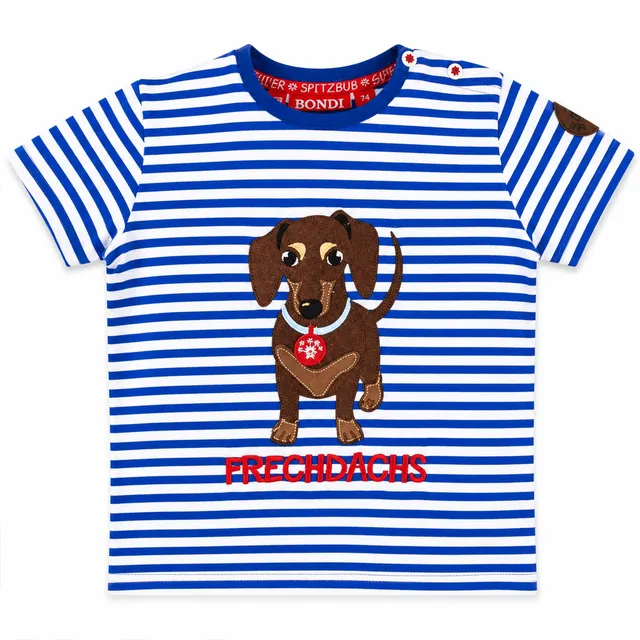 bondi-jungen-t-shirt-waldi-91719-blau-wei-gestreift image 1
