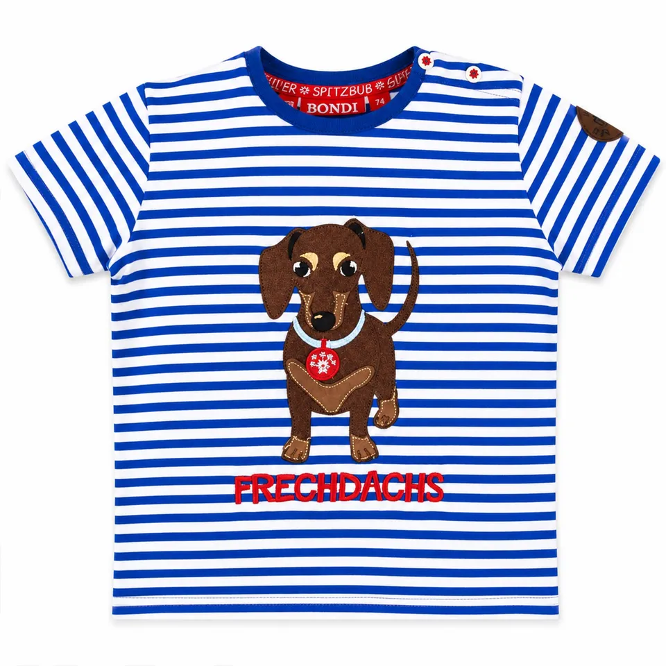 bondi-jungen-t-shirt-waldi-91719-blau-wei-gestreift image 1